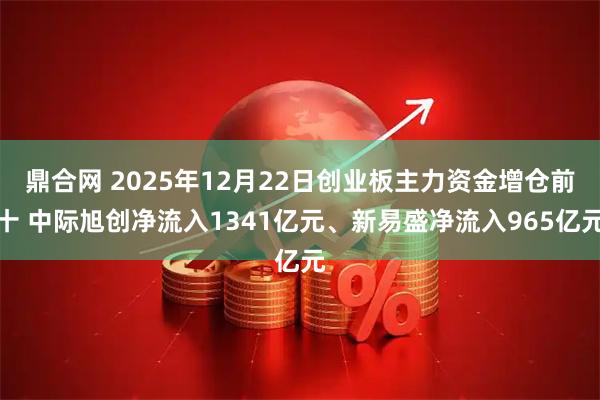 鼎合网 2025年12月22日创业板主力资金增仓前十 中际旭创净流入1341亿元、新易盛净流入965亿元